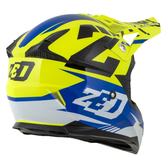 ZED X1.9D TARGA, přilba dětská (žlutá fluo/modrá/černá/bílá)