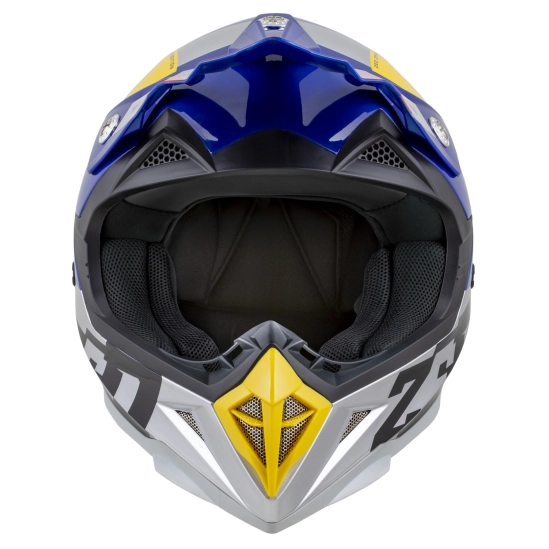 ZED X1.9D TENDO, přilba dětská (modrá perleť/červená/žlutá/stříbrná)