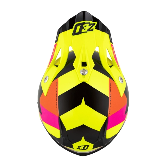 ZED X1.9D TENDO, přilba dětská (žlutá fluo/růžová/oranžová/černá)