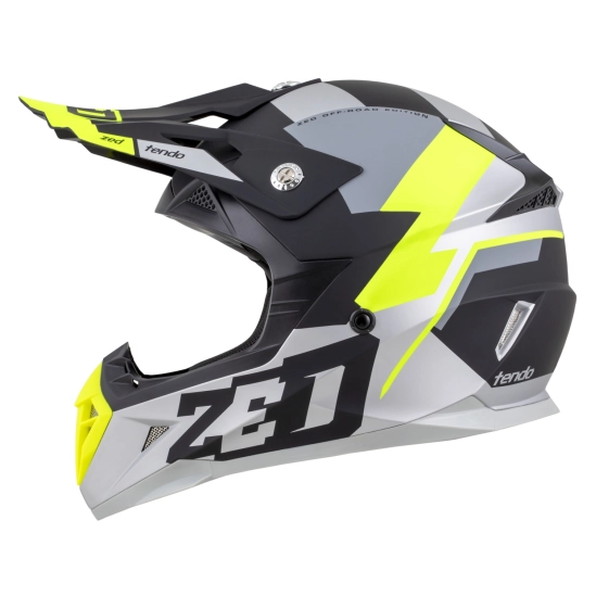 ZED X1.9D TENDO, přilba dětská (černá matná/tmavě šedá/světle šedá/žlutá fluo)