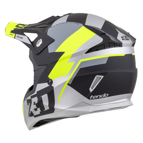 ZED X1.9D TENDO, přilba dětská (černá matná/tmavě šedá/světle šedá/žlutá fluo)