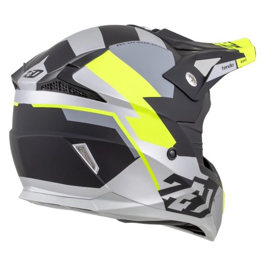 ZED X1.9D TENDO, přilba dětská (černá matná/tmavě šedá/světle šedá/žlutá fluo)
