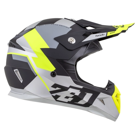 ZED X1.9D TENDO, přilba dětská (černá matná/tmavě šedá/světle šedá/žlutá fluo)