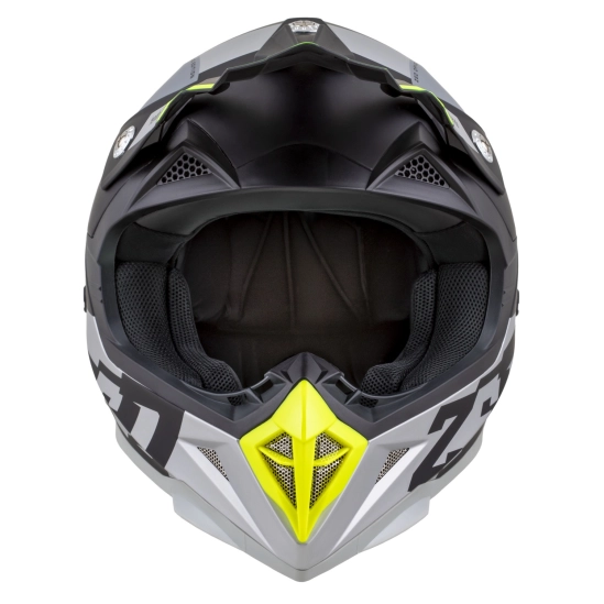 ZED X1.9D TENDO, přilba dětská (černá matná/tmavě šedá/světle šedá/žlutá fluo)
