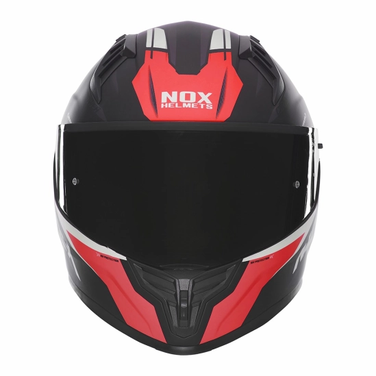 NOX N401 Crower, integrální přilba, černá matná, červená
