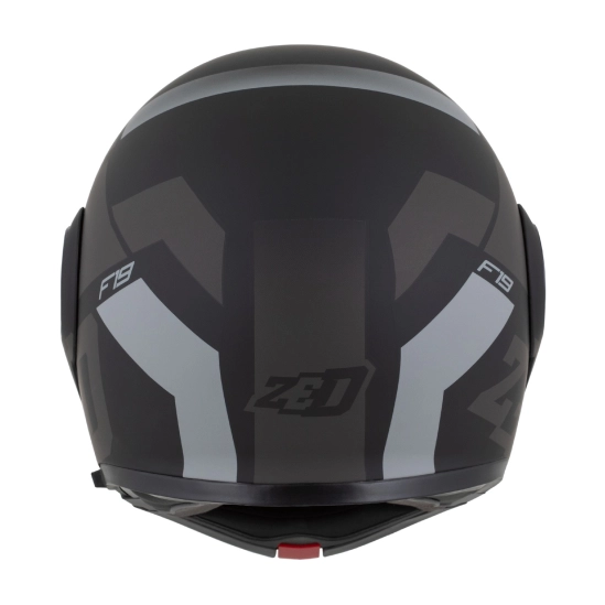 ZED F19, výklopná přilba, černá matná tmavě šedá