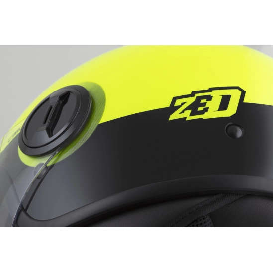 ZED C35 přilba, žlutá fluo/černá