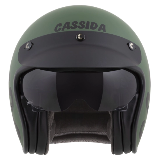 CASSIDA Oxygen 2.0 Gear, přilba (zelená matná/černá)
