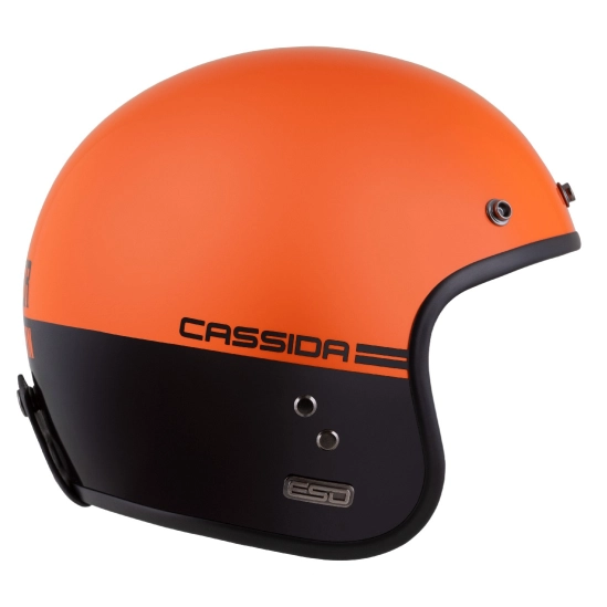 CASSIDA Eso Super Hooligan, přilba (černá/oranžová perleť)