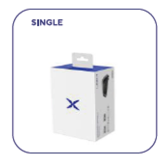 SCORPION EXO-COM LINK-1, Intercom, single tmavě stříbrný