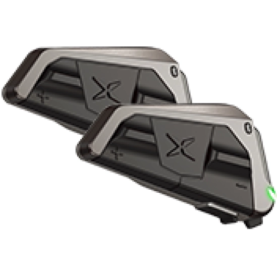 SCORPION EXO-COM LINK-1, Intercom, dual tmavě stříbrný