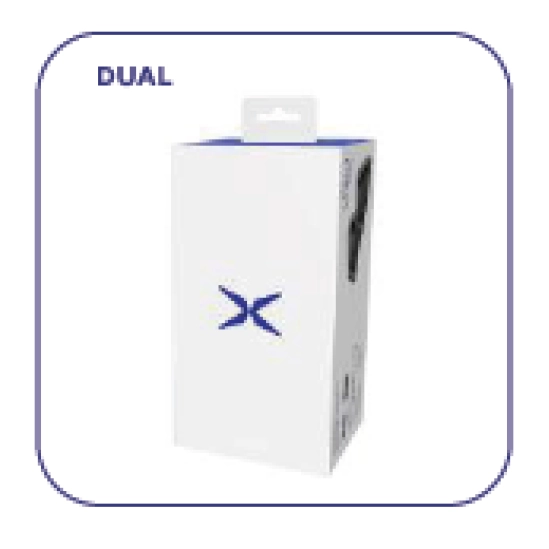 SCORPION EXO-COM LINK-1, Intercom, dual tmavě stříbrný