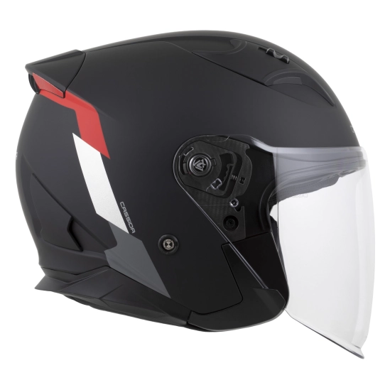 CASSIDA přilba Reflex 2.0 Safety, černá matná/červená/šedá/stříbrná reflexní