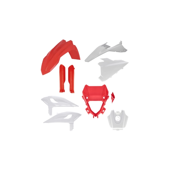 Acerbis plastový full kit pasuje na Beta RR 25- bílá/červená