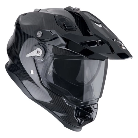 SCORPION ADF-9000 CARBON AIR solid, moto přilba, černá