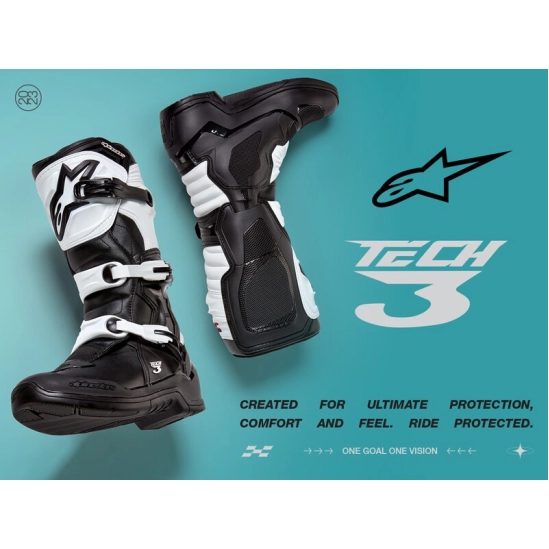 ALPINESTARS boty Tech 3 černo-bílé