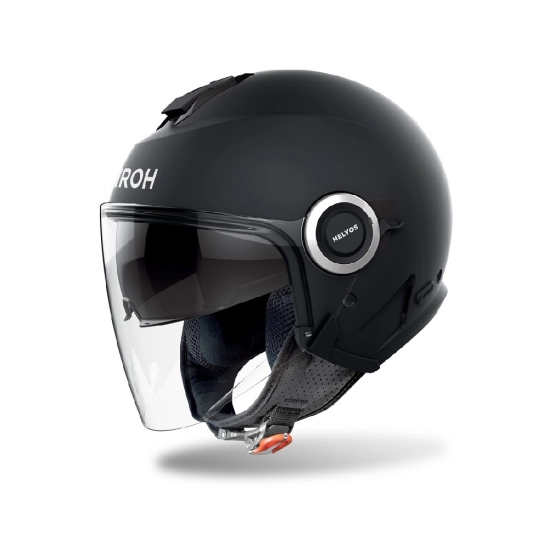 AIROH HELYOS COLOR HE611 otevřená černá moto přilba