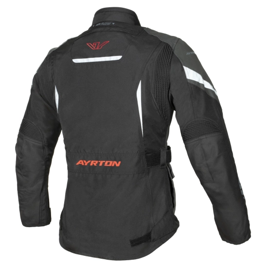 AYRTON Teressa II, dámská bunda, černá šedá červená fluo