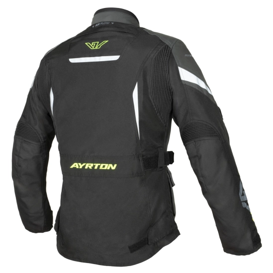 AYRTON Teressa II, dámská bunda, černá šedá žlutá fluo