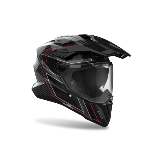 AIROH COMMANDER 2 Carbon Stylish, enduro přilba černá lesklá