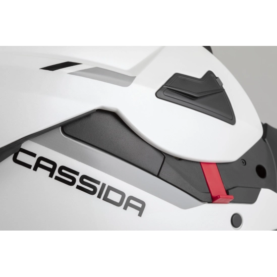 CASSIDA MultiFlip Solid, přilba bílá perleť/černá