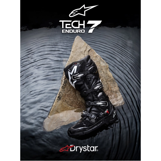 ALPINESTARS TECH 7 ENDURO DRYSTAR, enduro boty, černá