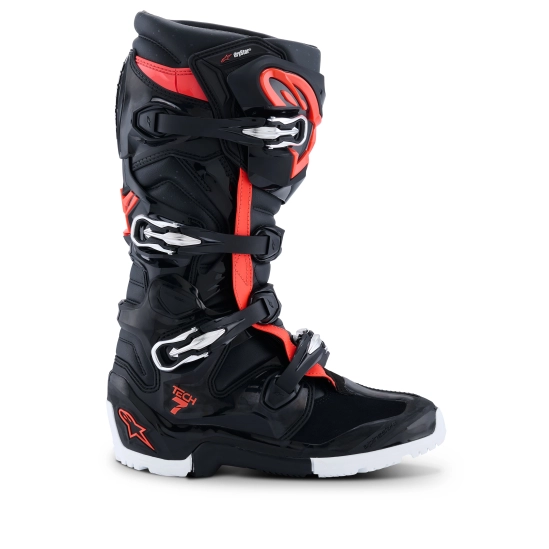 ALPINESTARS TECH 7 ENDURO DRYSTAR, enduro boty, černá/červená fluo/bílá