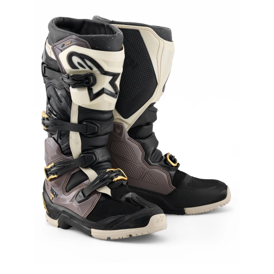 ALPINESTARS TECH 7 ENDURO DRYSTAR, enduro boty, černá/tmavě šedá/zlatá