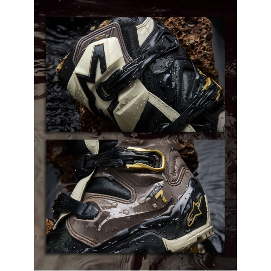 ALPINESTARS TECH 7 ENDURO DRYSTAR, enduro boty, černá/tmavě šedá/zlatá
