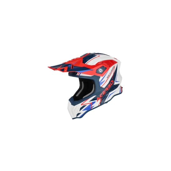 Acerbis AIRSTRIKE-X, MX přilba bílá/modrá/červená