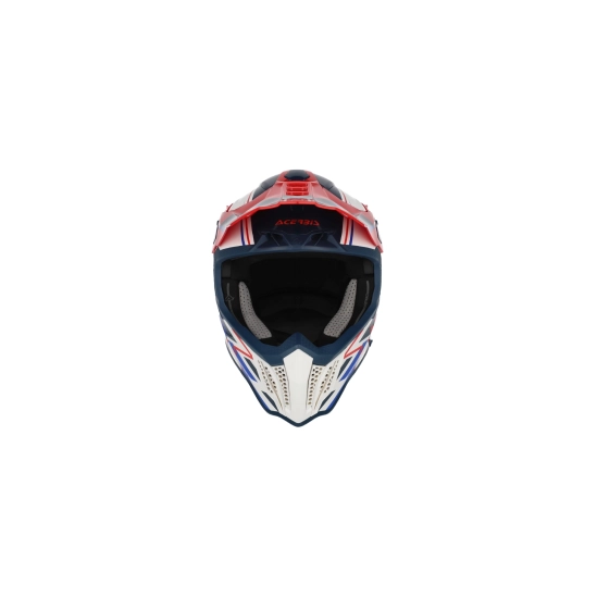 Acerbis AIRSTRIKE-X, MX přilba bílá/modrá/červená