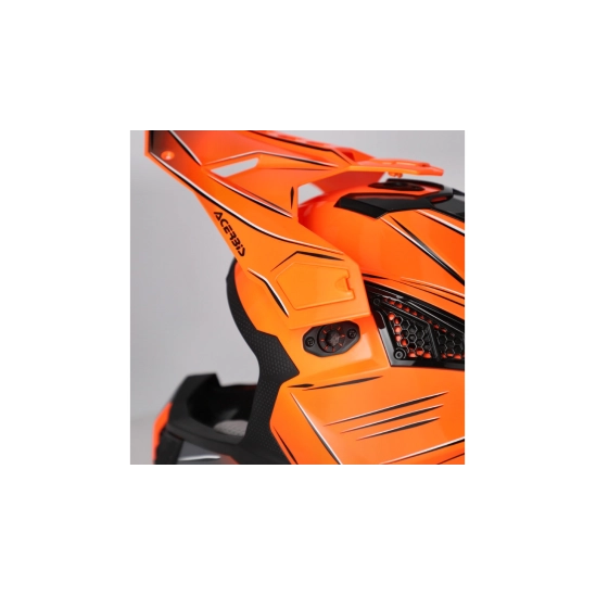 Acerbis AIRSTRIKE-X, MX přilba oranž/šedá