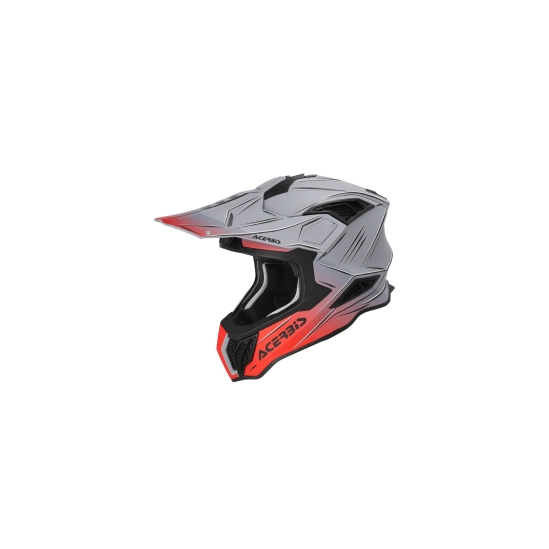 Acerbis AIRSTRIKE-X, MX přilba šedá/červená