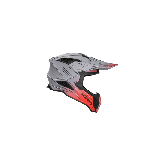 Acerbis AIRSTRIKE-X, MX přilba šedá/červená