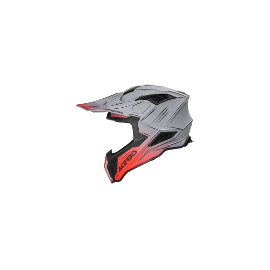 Acerbis AIRSTRIKE-X, MX přilba šedá/červená