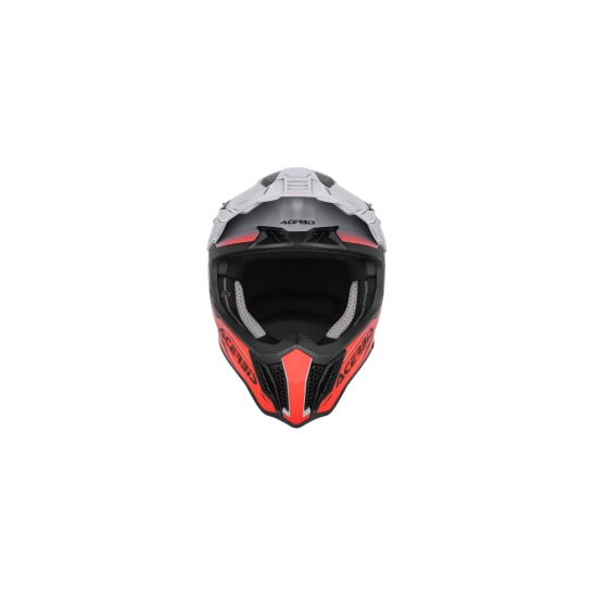 Acerbis AIRSTRIKE-X, MX přilba šedá/červená
