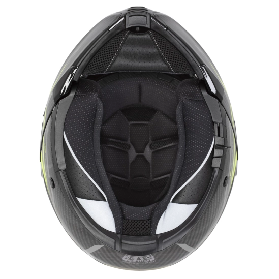 CASSIDA Modulo 2.1 Plus Carbon, výklopná přilba (carbon matná/červená metalická/reflexní stříbrná/černá)