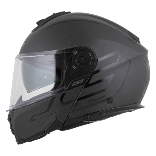CASSIDA Modulo 2.1 Plus Carbon BlackOut, výklopná přilba (carbon matná/černá)