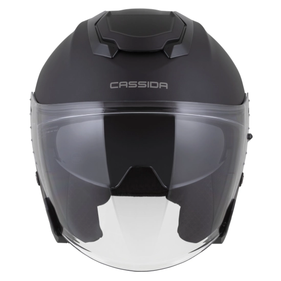 CASSIDA Jet Tech 2.0 Solid, přilba černá matná/šedá
