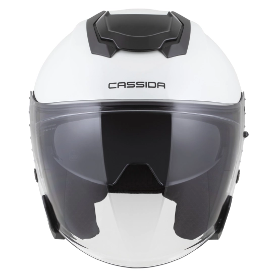CASSIDA Jet Tech 2.0 Solid, přilba bílá/černá/šedá