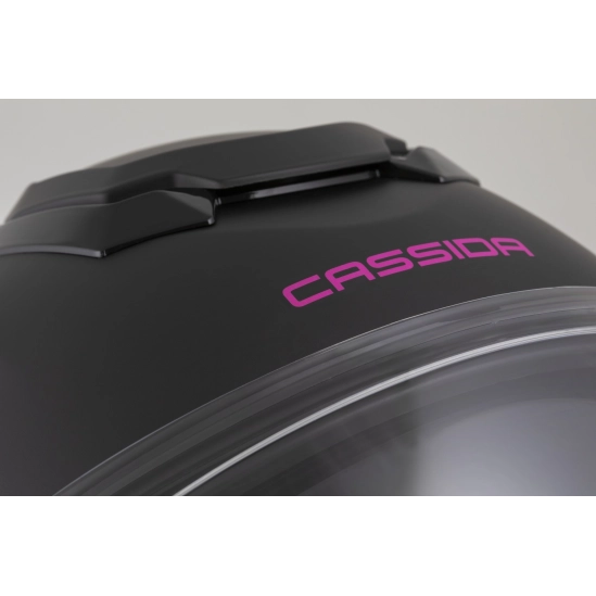 CASSIDA Jet Tech 2.0 Solid, přilba černá matná/růžová