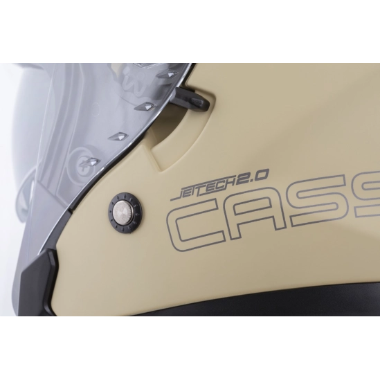 CASSIDA Jet Tech 2.0 Solid, přilba písková matná/černá/šedá