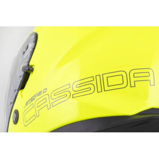 CASSIDA Jet Tech 2.0 Solid, přilba žlutá fluo/černá/šedá