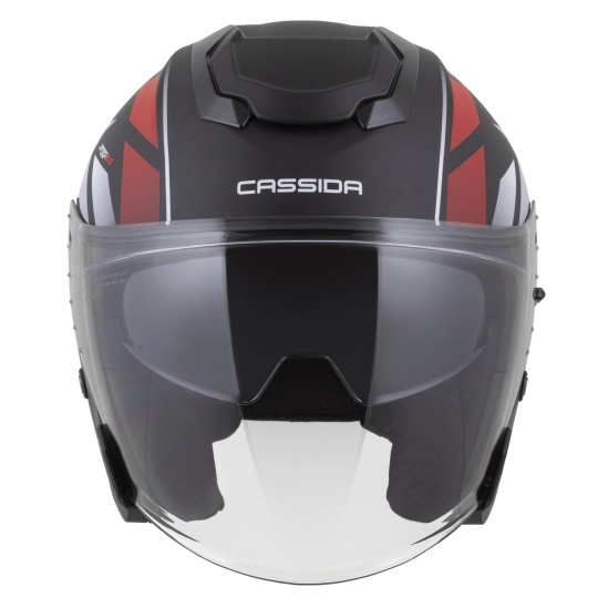 CASSIDA Jet Tech 2.0 RoTo, přilba černá matná/červená/bílá