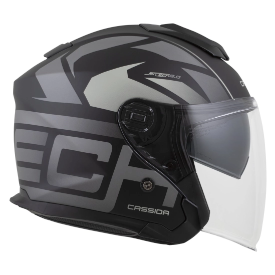 CASSIDA Jet Tech 2.0 RoTo, přilba černá matná/šedá/bílá