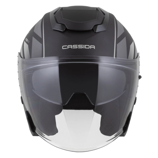 CASSIDA Jet Tech 2.0 RoTo, přilba černá matná/šedá/bílá