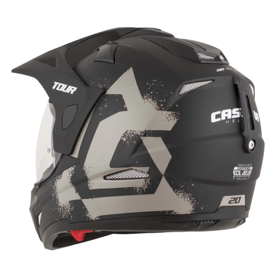 CASSIDA Tour 2.0 Crew, enduro přilba černá matná/písková