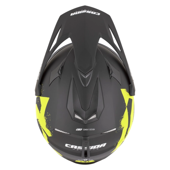 CASSIDA Tour 2.0 Crew, enduro přilba černá matná/žlutá fluo