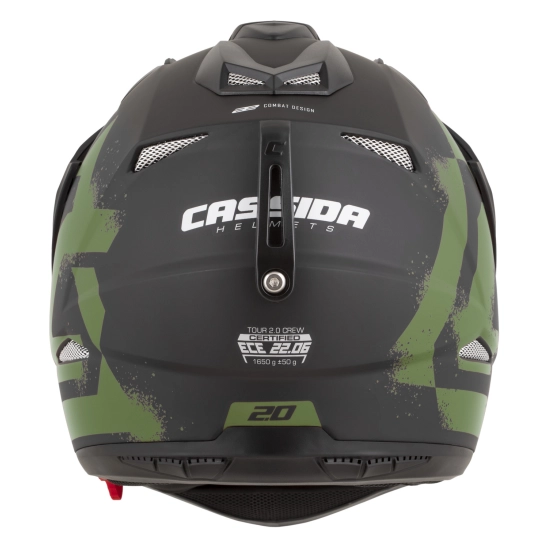 CASSIDA Tour 2.0 Crew, enduro přilba černá matná/tmavě zelená