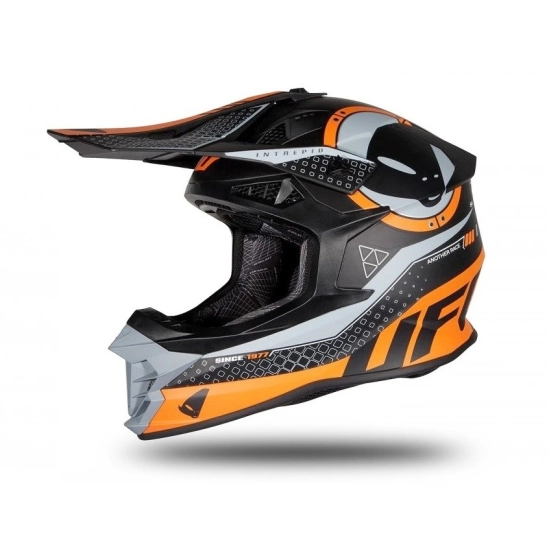 UFO HE176 INTREPID off-road oranžová moto přilba